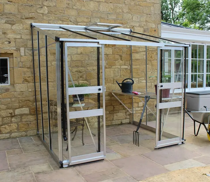 Halls Cotswold Broadway 8ft x 6ft Lean To Greenhouse
